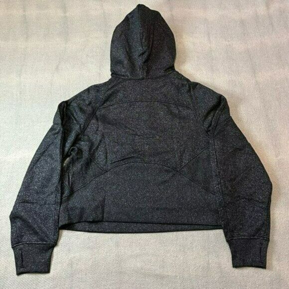 Lululemon Scuba Hoodie M/L NWT Black Silver Spark Sold Out Sweatshirt - Picture 4 of 5